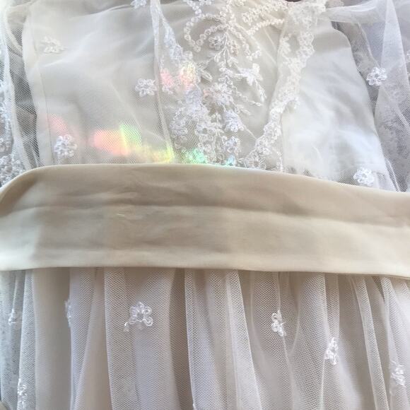 Vintage Strauss by Bonnie Lace Victorian Maxi Dress Women's Size 10 (XS Modern) - Picture 12 of 14